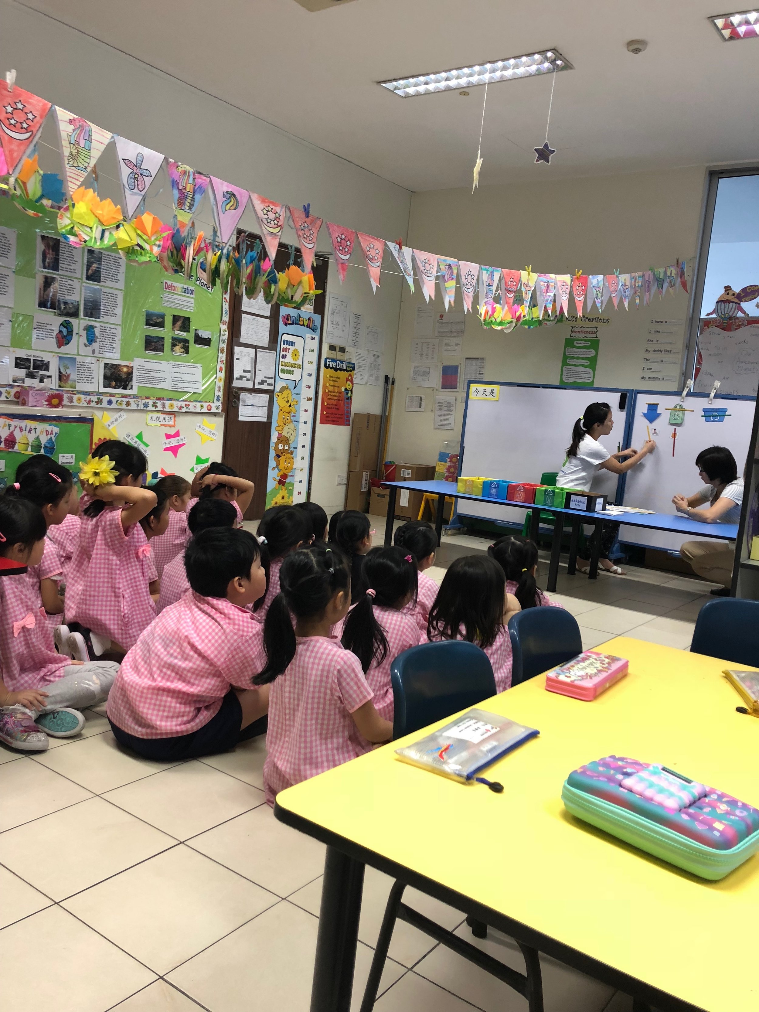 Recycling Project with K2 Students @ Newton Kindergarten